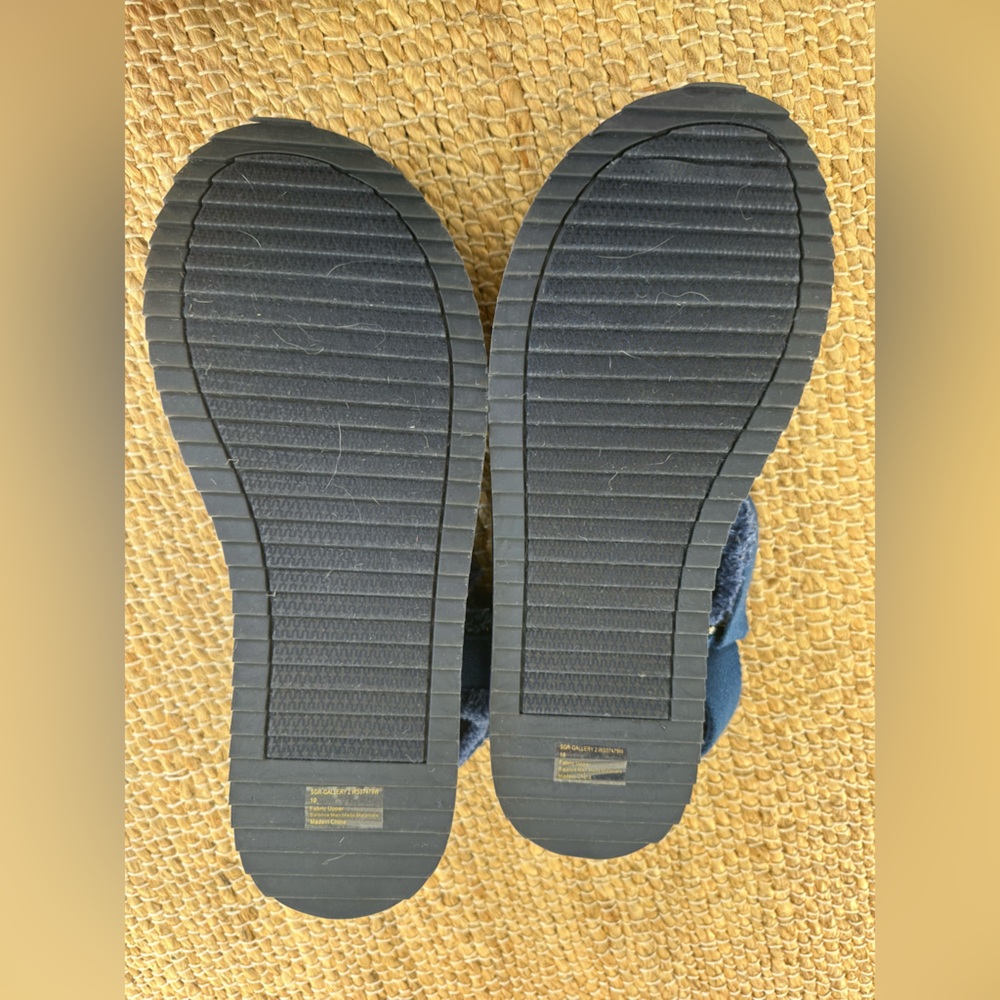 Sugar Gallery 2‎ platform sandals blue stripe Velcro straps size 10 NWOT - Picture 7 of 7